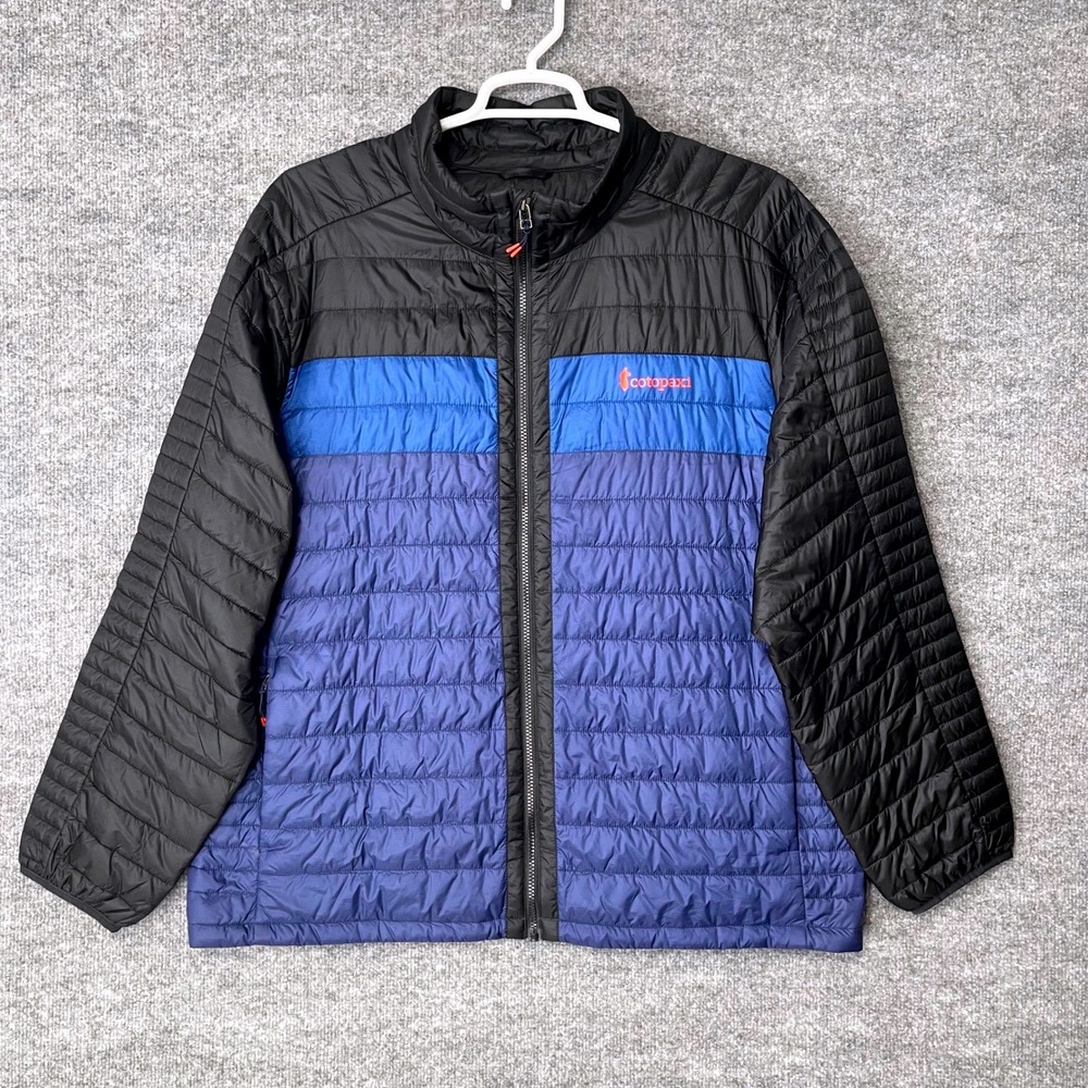 Cotopaxi Teca Calido Insulated Jacket Mens XXL Black Blue Colorblock Full‎ Zip
